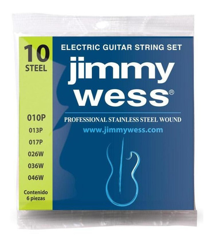 Jgo De Cuerdas Electrica Jimmy Wess Wa1010