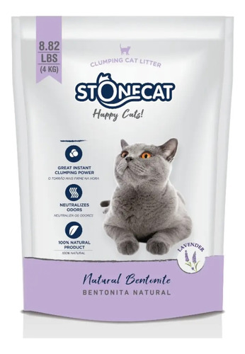 16 Kg Piedras Stonecat Aglomerante Stone Cat Aroma Lavanda