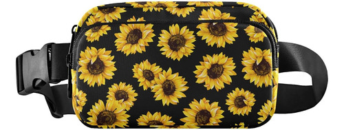 Riñonera Girasol, Riñonera A Moda Hombre Y Mujer, Bolsa Con