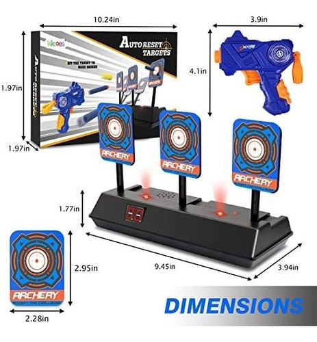 Kkones - Tiro Al Blanco Digital Con Reinicio Automático Y Pu