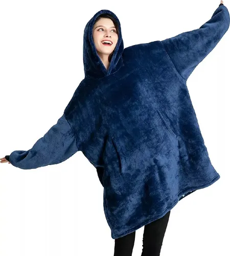 Manta Polar Bata Frazada Polerones Felpa Con Capucha Poleron