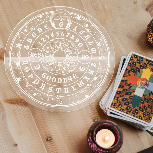 Tabla De Péndulo Chakra Decorada Con Esfera De Péndulo