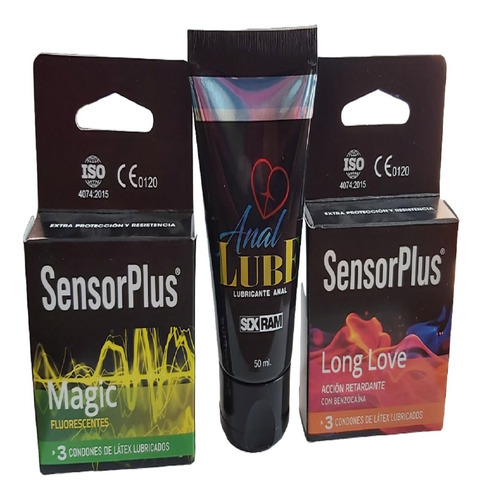 Pack 3 Preservativos Sensor Plus  + Anal