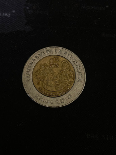 Moneda 5 Pesos Conmemorativa Francisco Villa