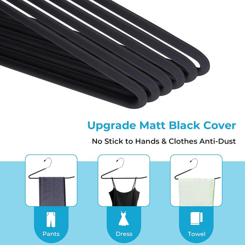 Js Hanger Non Slip Pants Hangers 20 Pack Open Ended Easy ...