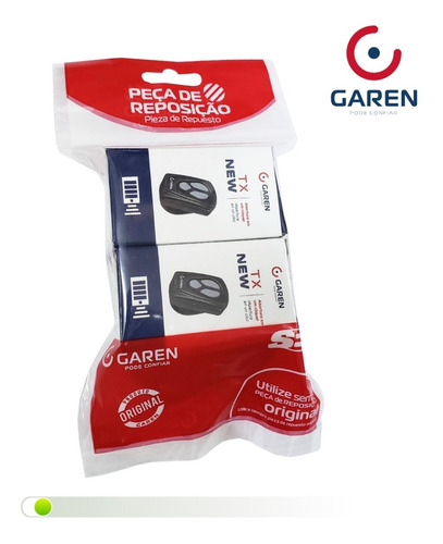 Imagem 2 de 5 de Kit C/2 Controles Remoto Garen 433mhz
