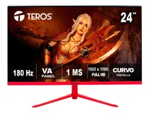 Comprar Monitor Curvo Teros 23.8  Fhd 180hz 1ms Hdmi Dp Freesync