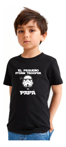 Polera Manga Corta De Niño Pequeño Storm Trooper Diadelpadre