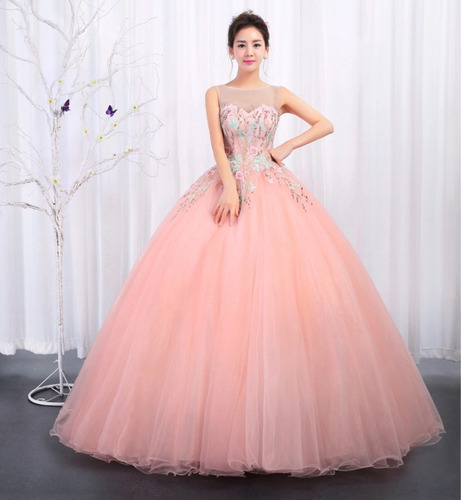 Vestido De Xv Años 15 Quinceañera Azul Y Melón | Meses sin intereses Vestido De Xv Años 15 Quinceañera Azul Y Melón | Meses sin intereses