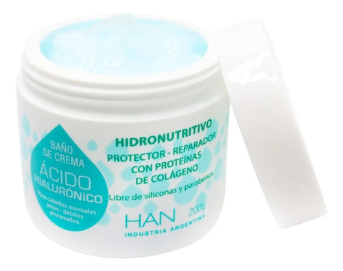 Baño De Crema Han Ácido Hialurónico Protector Reparador 200