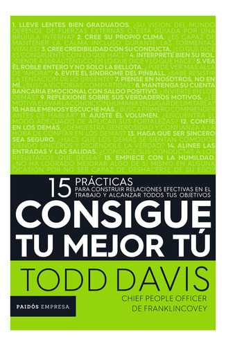 Consigue Tu Mejor Tú, De Todd Davis. Editorial Grupo Planeta, Tapa Blanda, Edición 2019 En Español