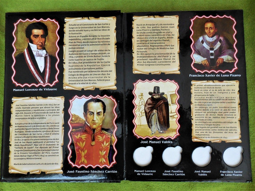 Imagen 4 de 6 de # Álbum De Moneda Constructores De La Republica Bicentenario