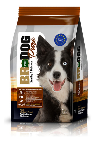 Br For Dog Adult Raza Mediana X 3 Kg 