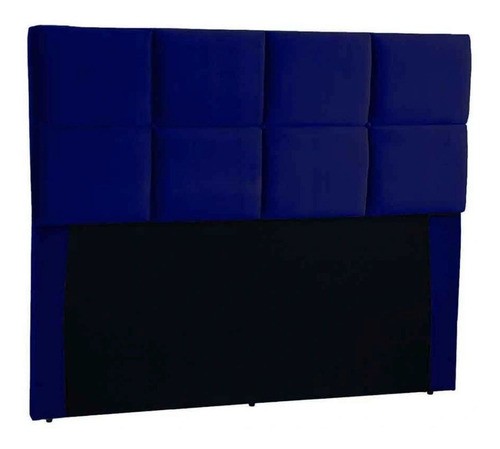 Cabecera de cama JRV Móveis Poliana Doble 140cm x 136cm Gamuza azul oscuro