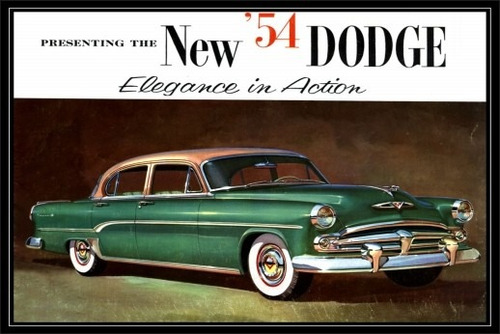 Dodge Año 1954  Autos - Poster Lámina 45x30 Cm.