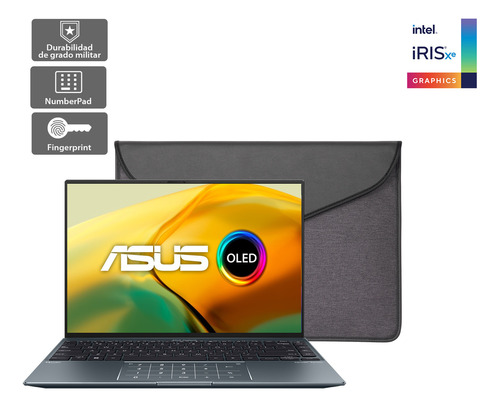 Notebook Asus Zenbook 14x Oled Ux5401za-kp034w I7-12700h Color Plateado