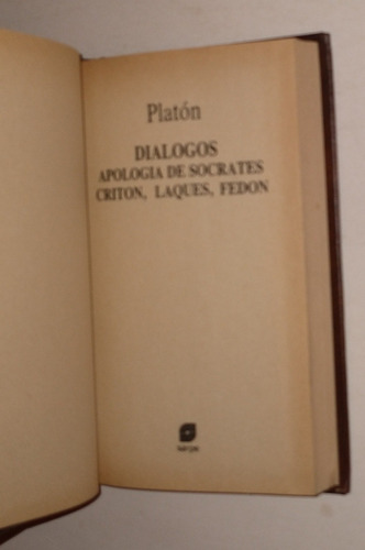 Diálogos - Platon * Sarpe Coleccion: Los Grandes Pensadores (Usado)