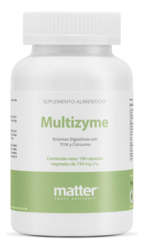 Enzimas Digestivas Con Inulina Y Cúrcuma, Multizyme, Matter