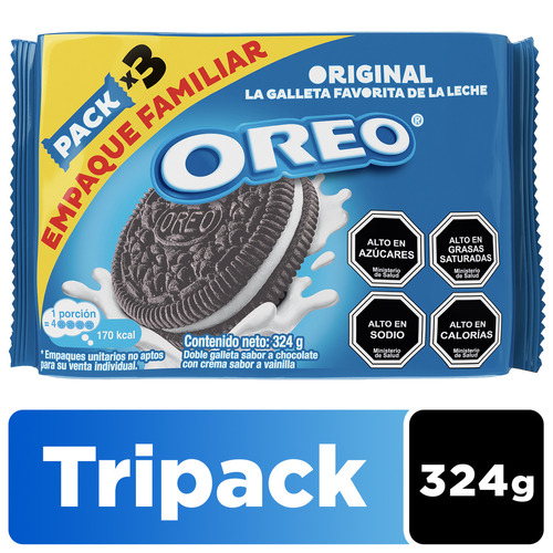 Galletas Oreo ® Tripack Sabor Original 324g