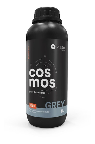 Resina 3d Gris Cosmos Grey Dlp 1lt (1.2kg) Dental Prototipos