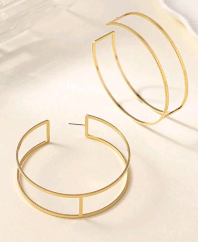 Aretes Arracadas Grandes Moda Fashion