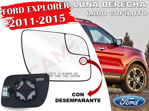 Luna Espejo Ford Explorer 2011-2015 Derecho Con Desempañante