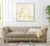 Comprar Sofá Chesterfield Clásico Sassari 3 + 2 + 1 Cuerpos - Ivory