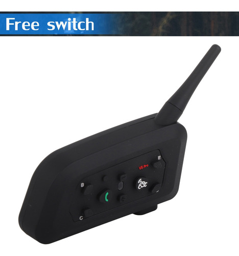 Ejeas V6 Pro De 2 Intercomunicadores Ip65 Voz Hd Negro