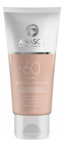 Protetor Solar Facial Base Multifunção Clara Fps 60 Anasol - 60g