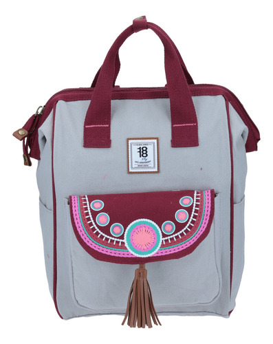 Mochila Bolso Chenson 1818 Juvenil Huaty Flores 