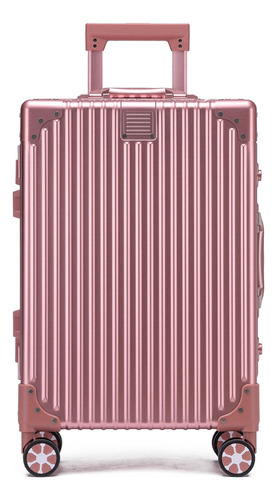 Valija Carry On Bodega de Aluminio T-Onebag Candato TSA Ruedas 360 grados Color Rosa