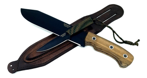 Facão E Faca Sobrevivência Mateiro Bushcraft Rodeio Kit Fr2