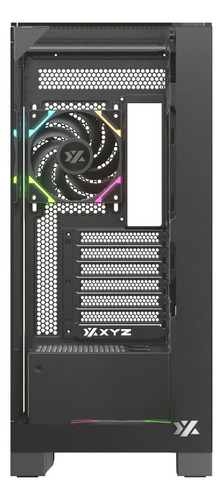Gabinete Xyz Trifecta 2 Fans Argb Controller 3d Glass Usb C Black