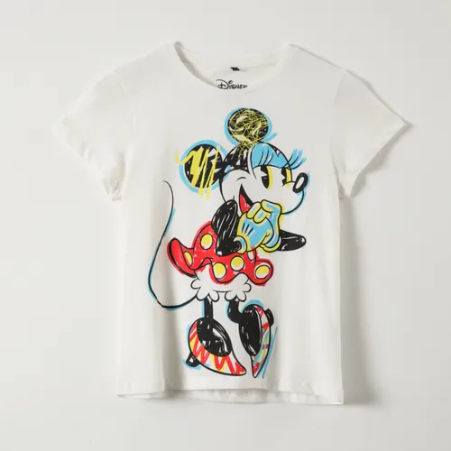 comprar Polera Manga Corta Mujer Minnie Blanco Disney