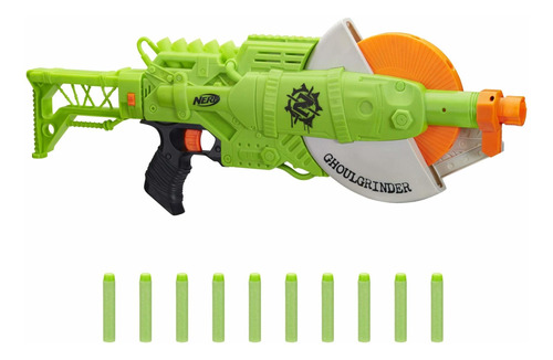 Nerf Zombie Strike Ghoulgrinder Blaster - Rueda Giratoria De