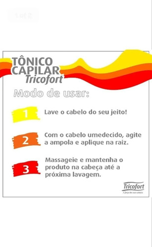 Tricofort Tônico Capilar Combate Queda Caspa Oleosidade 20ml