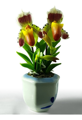 Miniaturas De Flor / Orquídeas Feitas A Mão.