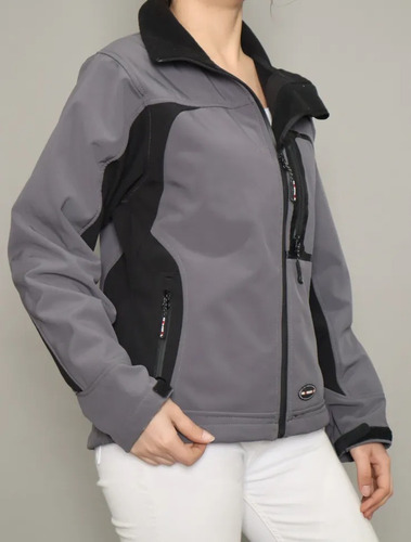 Chaqueta Softshell Marca Kompressor Mujer Gris