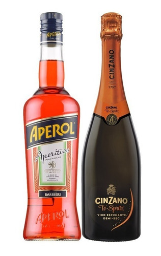 Aperol Spritz - Aperol 750 Cc Y Cinzano Pro Spritz 750 Cc