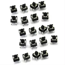 Comprar Pack 20 Micro Pulsador Momentáneo, 6x6x5mm, Proyectos Diy!
