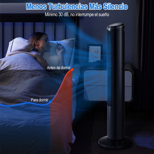 Ventilador De Torre Oscilante Con Mando A Distancia 99cm
