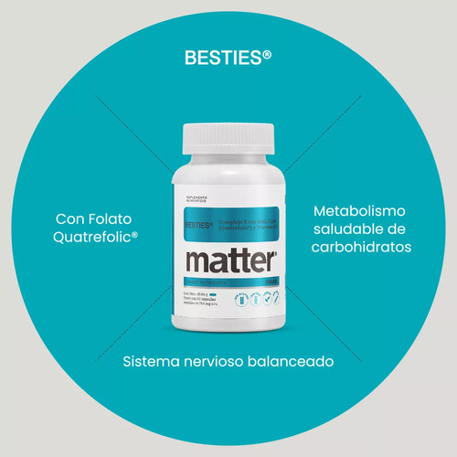 Matter Besties Complejo B C/folato & Vitamina B12 60 Pzs Sfn