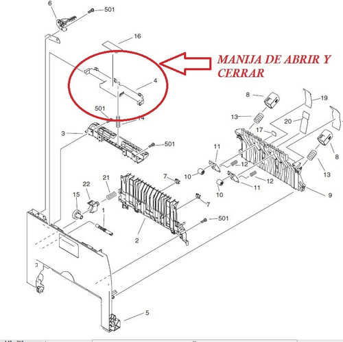 Imagen 5 de 6 de Separadores Reveladora Canon Ir 1019j / 1023 / 1023n /