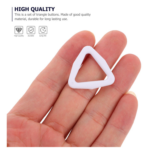 Anilla Triangular Para Saltar Con Botones, 100 Unidades