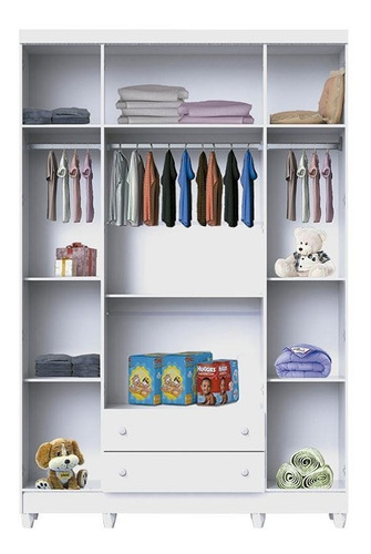 Imagem 6 de 6 de Quarto Gran Selena 4p Com Berço New Nanda Bco Brilho