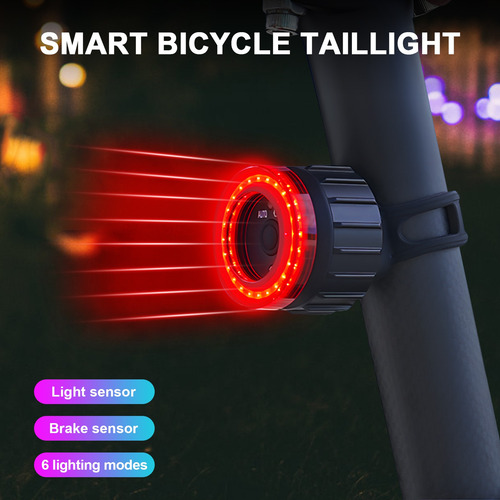 Lámpara Bicicleta Luces Luz Trasera Recargable Impermeable