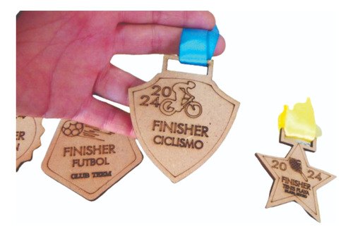 Medallas En Mdf  - Corte Y Grabado Láser