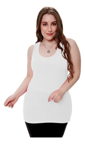 Remera Basica Blanca Mujer Talle Grande MercadoLibre