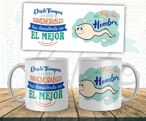 Vasos Tazas Mugs Pocillos Para El Dia Del Hombre Personaliza