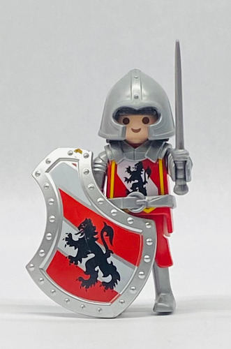 Playmobil Caballero Leon Rojo Medieval Castillo Rtrmx Pm